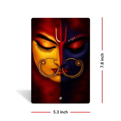 Maa Durga Tabletop Photo Frame With Stand Indian Traditional Home Decor Puja room, Bedroom, Office Table Decor Blessing Gift Religious Gift Items